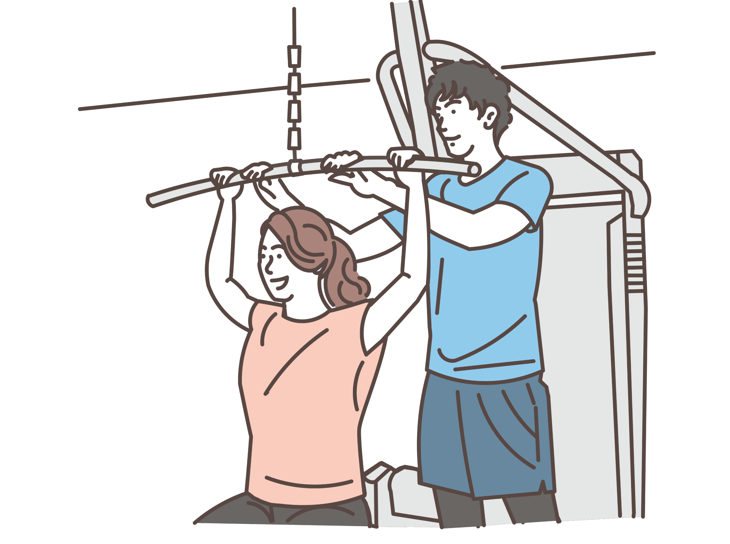 トレーニングしている画像