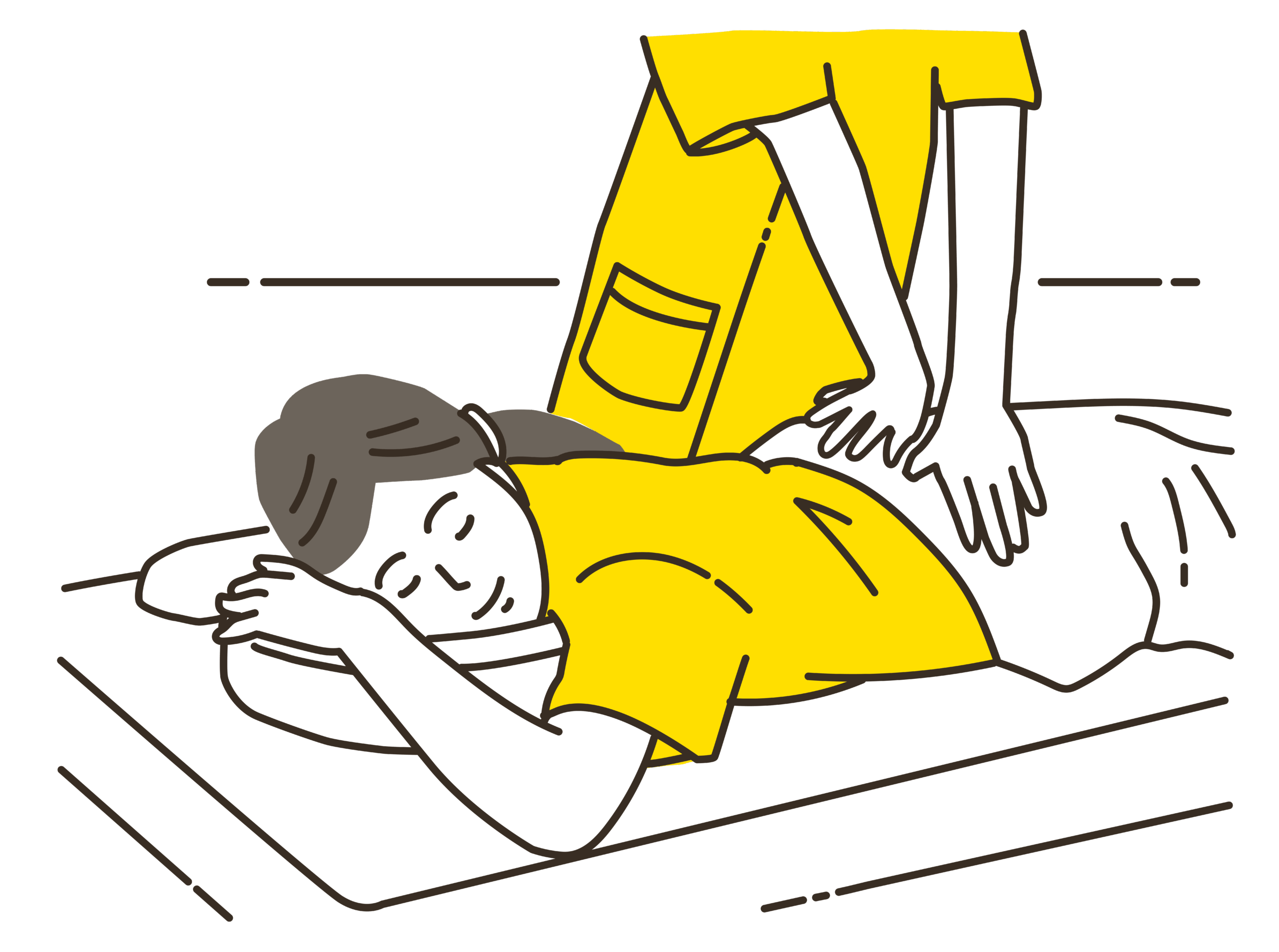 施術している画像